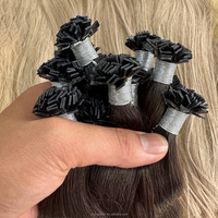 Expédition rapide, kératine de haute qualité, cheveux humains vierges Remy à 100 %, extensions de cheveux à pointe en K, cheveux humains bruts à 100 %