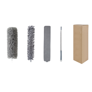 Brosses de nettoyage en microfibre à manche télescopique réglable en acier inoxydable pour usage domestique, flexibles - Product Image 3