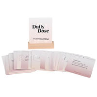 Cartes d'affirmation de l'amour-propre avec impression numérique sur papier couché pour la santé mentale, cartes flash pour la famille
