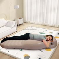 Matelas de Maternité Gonflable en PVC, Oreiller de Sommeil en Forme de O, Coussin de Sommeil Gonflable pour Femmes Enceintes