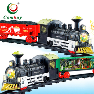 Pista <span class=keywords><strong>de</strong></span> <span class=keywords><strong>tren</strong></span> <span class=keywords><strong>de</strong></span> juguete para niños, dinosaurio <span class=keywords><strong>de</strong></span> Navidad eléctrico con ranura - Product Image 1