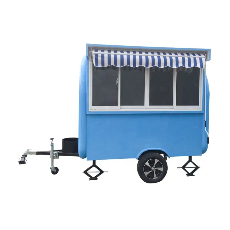 Chariot de café avec grille, camion de nourriture, voiture à café, vente chinoise reconfigurable En USA, chariot de chien chaud, 2020