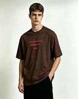 T-shirt à manches courtes pour homme DingweiBaimei Original 1998 avec imprimé lettres, coton lourd, coupe ample, style streetwear