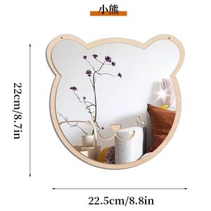Miroir mural en acrylique populaire, décoration murale, autocollants muraux pour la maison des enfants, accessoires suspendus, miroir de sécurité - Product Image 5