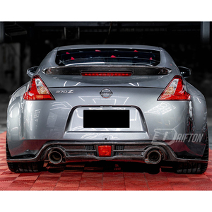 Drifton Nissan 370Z Single Deck Carbon Fiber HighKick Vari-Style <b>Rear</b> <b>Spoiler</b> 2008-2019 3K/6K/12K Weave Glossy/Matte Finish UV - Product Image 4