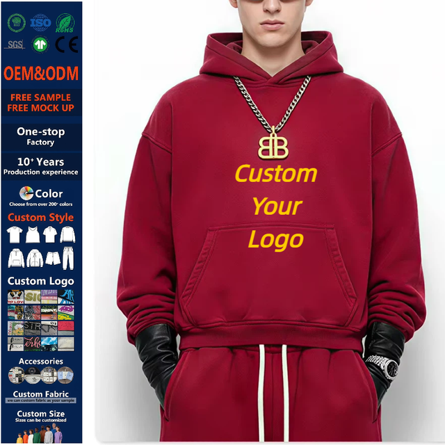 Custom Logo Oversized Unisex Hoodie Blank Wholesale Heavyweight 400g Private Label Boxy Fit Streetwear Hoodie for Clothing Brand
