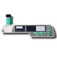 ISO 9001 Factory Custom Durable Waterproof Pet Acrylic PC Panel Membrane Switch for Electric Equipment Automatic Instruments