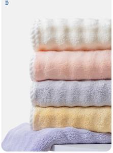 ผ้าขนหนูอาบน้ำไมโครไฟเบอร์ถักแบบต้านเชื้อแบคทีเรีย 7A ผลิตจากผ้ากำมะหยี่คอรัล เป็นมิตรกับสิ่งแวดล้อม ป้องกันเด็ก ใช้งานง่าย แห้งเร็ว ผ้าขนหนูอาบน้ำแบบหนาพิเศษ - Product Image 5