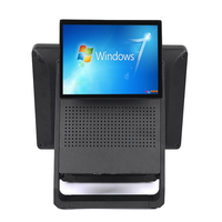 Système de point de vente à double écran OEM ODM, coque en alliage d'aluminium, tout-en-un, caisse enregistreuse, WIFI, Bluetooth, points de vente tactiles, machine de point de vente