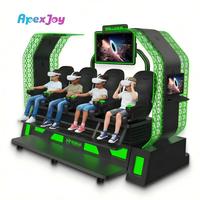Simulador de Realidad Virtual de 4 Plazas, Cine 5D 7D, Máquina de Realidad Virtual para Interiores, Metal y Fibra de Vidrio, Uso en Parques de Aventuras, ApexJoy China