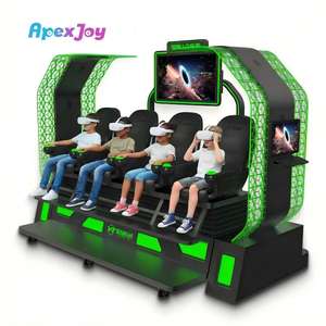 Simulateur VR 4 places, système hydraulique du fabricant de cinéma 7D 5D, réalité virtuelle intérieure, machine VR 5D en métal et fibre de verre, Chine - Product Image 1