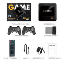 Console de jeux vidéo rétro G10 double système 4K HD TV Player avec 50 émulateurs Supports FC GBC MD Formats EU & US Plug