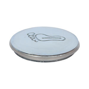 Panneau de vidange de baignoire escamotable durable, accessoire à commande au pied, en acier inoxydable et en PP, pour salle de bain - Product Image 1