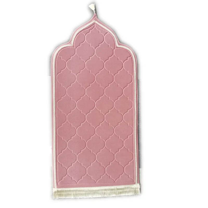 New 2022 lady prayer mat, girl dedicated worship mat high-grade suede material Memory sponge suede Muslim Gift outfit prayer pad