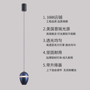 โคมไฟเพดานสไตล์นอร์ดิกโมเดิร์นมินิมอล หรูหรา เหมาะสำหรับข้างเตียง ห้องรับประทานอาหาร ทางเดิน โถงทางเดิน แบบแขวนปรับระดับได้ ดีไซน์สร้างสรรค์ - Product Image 2