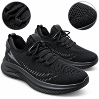 Chaussures de course en maille respirante avec col montant et semelle amortissante pour un usage quotidien et décontracté