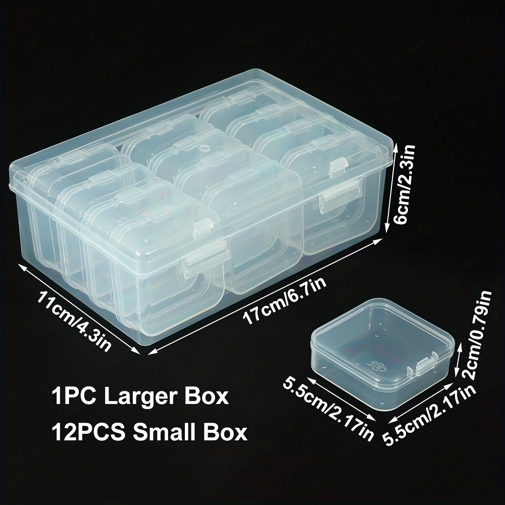 Ensemble de 5,5 pièces [12 petites boîtes + 1 boîte extérieure]