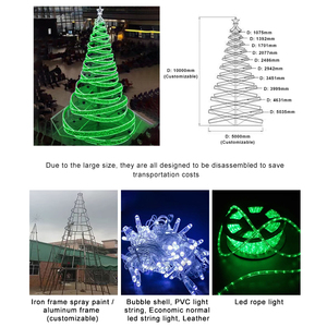 Produit bon marché Décoration lumineuse Imperméable Arbre <span class=keywords><strong>de</strong></span> <span class=keywords><strong>Noël</strong></span> Lumières 3D Street Motif Light - Product Image 4