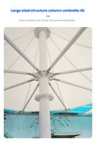 Diseño moderno de alta resistencia PVDF arquitectura extensible acero parasol techo estructura de membrana suministrada por la fábrica