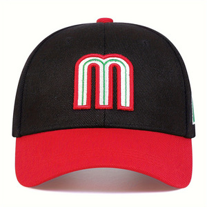 Cappello da Baseball America Messico Ricamato con Patch M, Cappellini Messicani per Feste e Ingrosso - Vendita Calda - Product Image 1