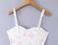 Robe florale d'été pour femmes, robe sexy à volants, robe courte florale pour femmes