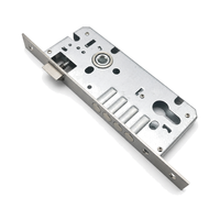 Corps de serrure à mortaise en fer galvanisé à quatre boulons 8545 avec cylindre de serrure pour ensemble de serrures de porte en bois - Fabricant d'usine