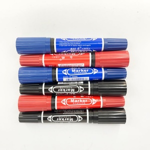 Los Mejores Marcadores Permanentes de Punta Doble Mini en Negro, Rojo y Azul, 10 Piezas por Caja, Precio Económico - Product Image 4