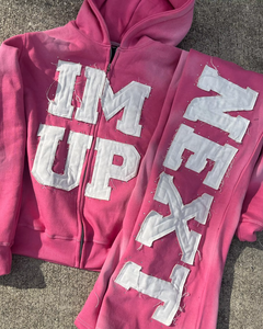 <strong>Custom</strong> Baggy Track <strong>Suit</strong> Zip up Jacket 500GSM for Unisex Jogging <strong>Suits</strong> with 100% Cotton Sweatsuit and Zipper Hoodie Sets - Product Image 2