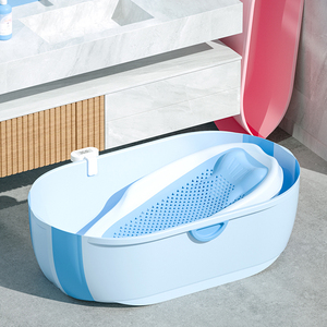 <span class=keywords><strong>Baignoire</strong></span> pour enfants, ensemble de baignoires pour bébés, <span class=keywords><strong>baignoire</strong></span> pliable en plastique <span class=keywords><strong>avec</strong></span> <span class=keywords><strong>coussin</strong></span> thermique pour nourrissons et enfants - Product Image 1