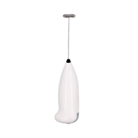 Mousseur à lait électrique portable et écologique, réutilisable, avec acier inoxydable S/S304 et plastique ABS, pour cappuccino