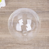 Offre Spéciale En Verre Borosilicate Clair Boule Abat-jour avec Filetage Intérieur Transparent Abat-Jour En Verre