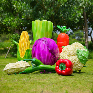 In acciaio vetro eco-friendly personalizzato modello vegetale scultura di simulazione frutta e verdura mais pepe cavolo carota arachide Chen - Product Image 3