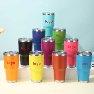 Mug de voiture 30 oz en acier inoxydable, cadeau d'affaires, gobelet à café personnalisé avec couvercle et paille, bouteille d'eau isotherme sous vide - Product Image 1