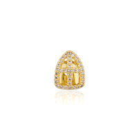 Hip Hop glacé cubique moissanite grillz simple croix dents grillz bijoux dent plaine décoration pour hommes bijoux