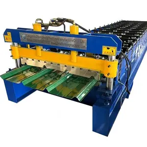 Tr 4 Building Material Machinery Steel Tile Metal Trapezoidal Roofing Sheet Making Machine