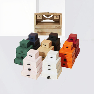 Boîte à bijoux multi-couleurs en cuir PU, organiseur multi-niveaux pour bagues, boucles d'oreilles, colliers - Product Image 2
