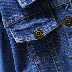 2025 Nueva chaqueta vaquera para niños, moda de otoño, chaqueta con solapa para bebé, abrigo Suelto - Product Image 4