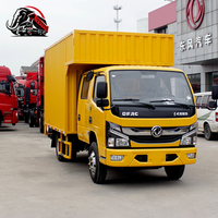 Camionnette de fret fermée Dongfeng Captain 126HP 3,5 tonnes, double cabine 4x2