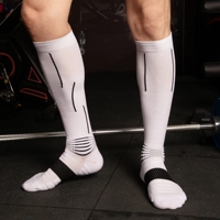 Chaussettes de compression 3D 30-40 mmHg, chaussettes de compression sportives mi-hautes, chaussettes de compression pour la course à pied, le cyclisme et les activités athlétiques