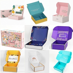 Free Design Custom Logo Double-Sided Printed Mailer Box Recyclable Paper Boxes Shipping <strong>Packaging</strong> For Cosmetic Gift Business - Product Image 3