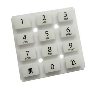 Teclado de control remoto de silicona, hecho a medida, de rápida producción