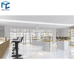 Factory Store Jewelry Display Cabinet Showcase Jewelry Store Showcase Stainless Steel Glass Showcase Display Stand