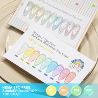 Produits CaiXuan Cosmétiques de Salon Vernis Gel UV Échantillons Gratuits Sans HEMA ni TPO Top Coat Goutte de Pluie Estivale