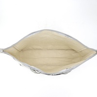 Sac de shopping en argent brillant personnalisé en usine, réutilisable, logo imprimé personnalisé, sac de plage pliable, sac de shopping pour cadeau promotionnel