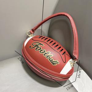 תיק ערב יוקרתי לנשים בצורת כדור רוגבי, תיק מסיבות, תיק כתף, סיטונאי מהמפעל - Product Image 2