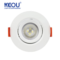 Projecteurs LED encastrables 3 watts, double tête réglable, motifs carrés, pour bureau, base encastrée, 5W, vente en gros