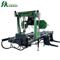 Scie à ruban horizontale portable JIERUI pour la coupe de bûches de bois, haute efficacité, faible coût, 220V/380V