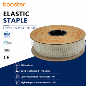 Rollo de grapas elásticas Booster, negro y blanco, TPU, 15-270 mm, para etiquetas de productos - Product Image 3