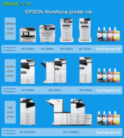 GreenColor Usine Directement Vente 500ml 1000ml Recharge D'encre Encre À Colorant pour Epson Imprimante Encre Workforce 5390/5890