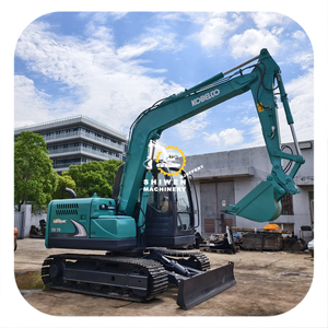 7ton kobelco รถขุดขนาดเล็กมือสอง SK75รถขุดดินพร้อมเครื่องมือผลักขุดดินมือสอง SK75 SK95 SK80โรงงานของ Shiwen - Product Image 1
